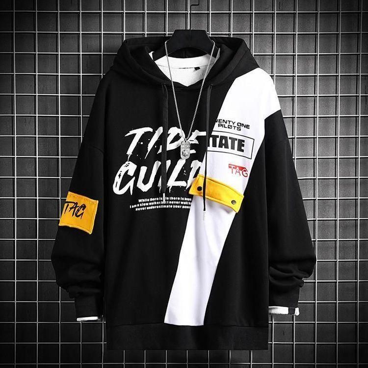 Men's Fleece Printed Cotton Hoodie