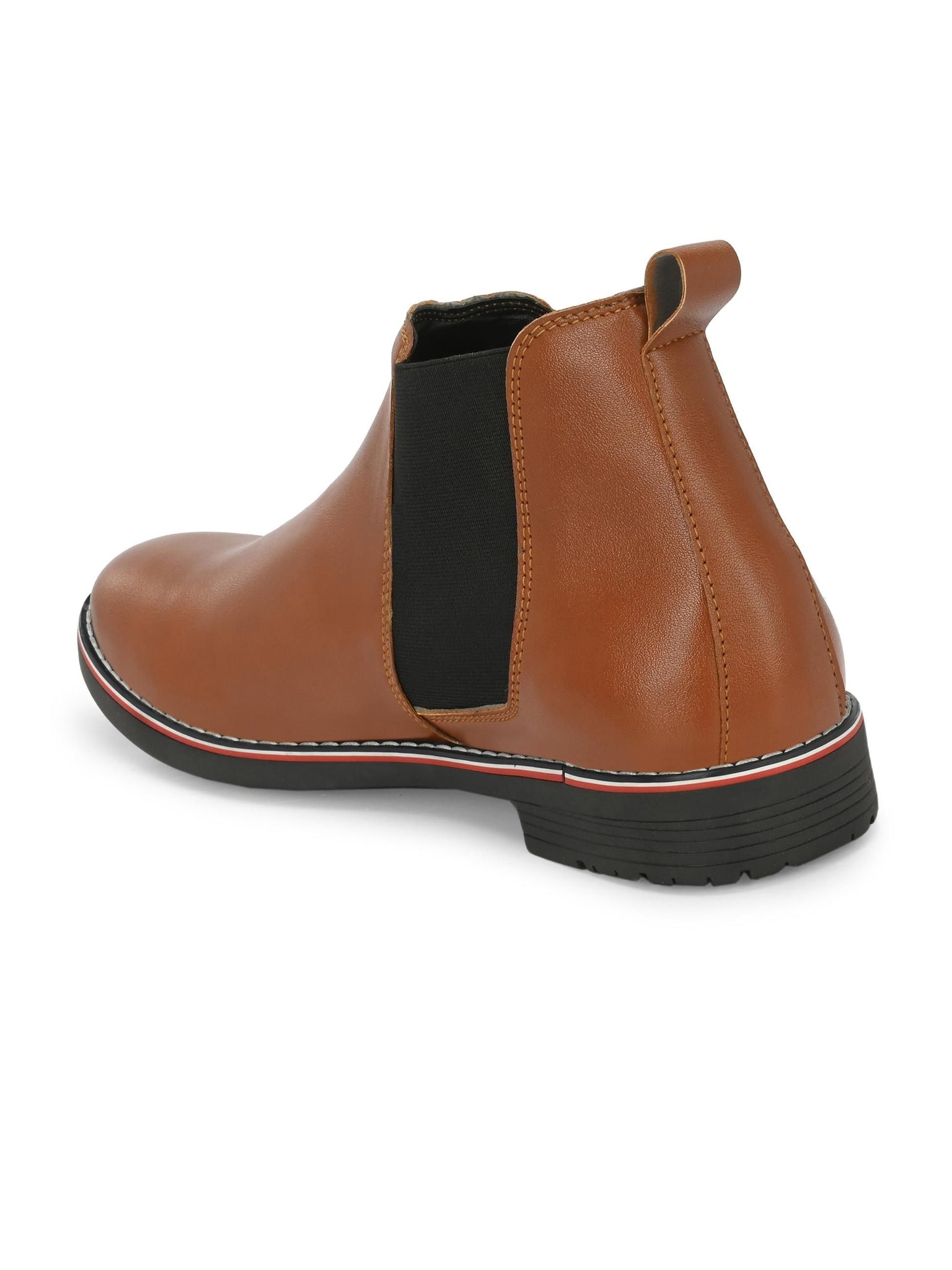 Men Leather Mid-Top Chelsea Boots