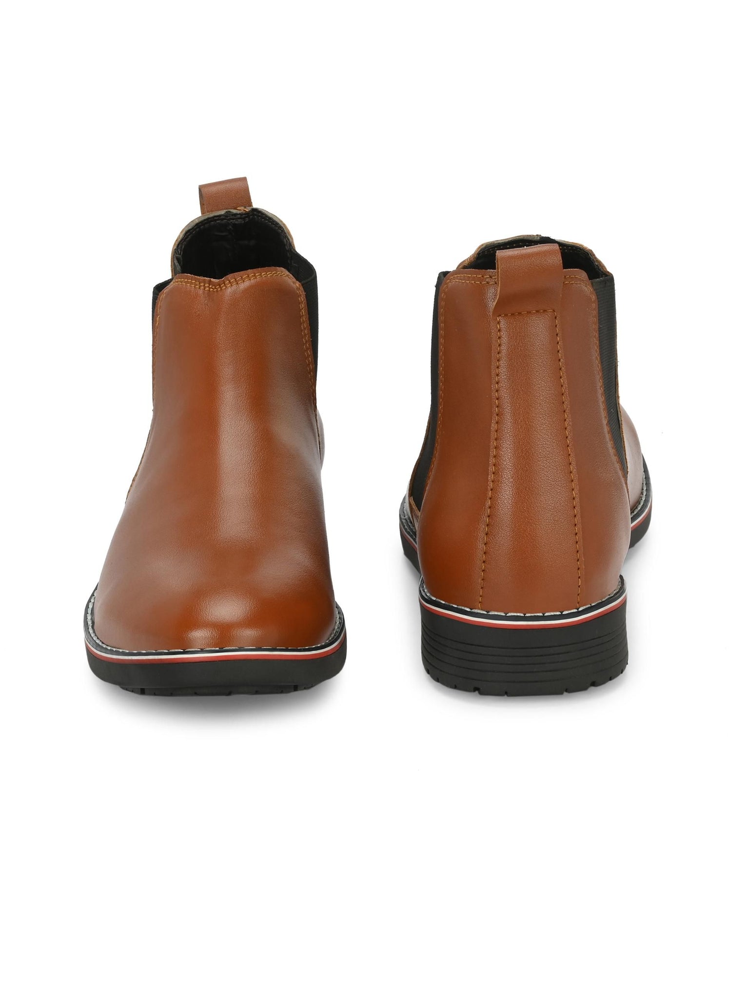 Men Leather Mid-Top Chelsea Boots