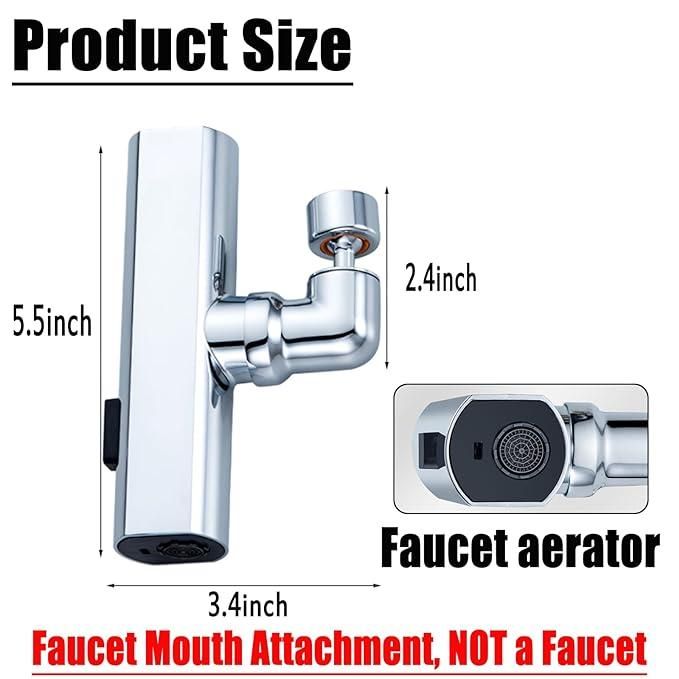 3 in 1 360' Waterfall Kitchen Faucet, Touch Faucet, Extender for Kitchen Sink