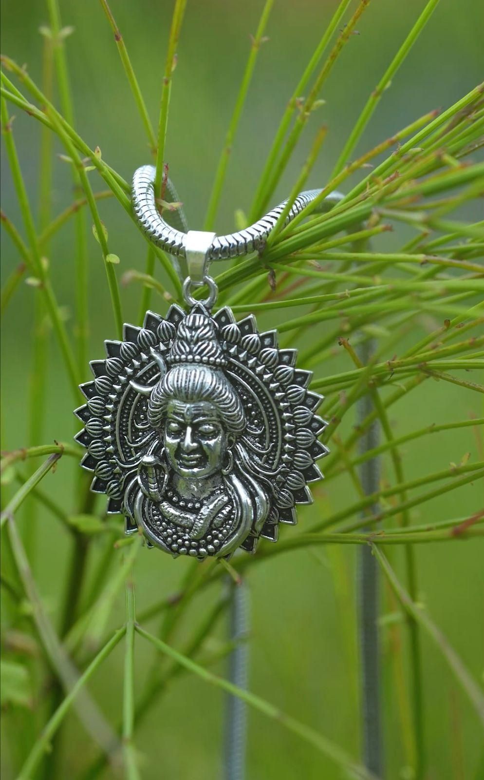 Lord Shiva Pendant with Snake Chain