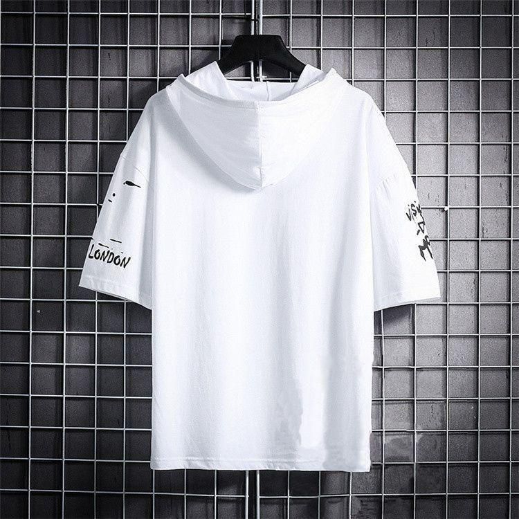 Cotton Half Sleeves Hoodie T-Shirt