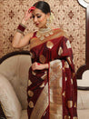 Banarasi Soft Silk Sarees With Blouse