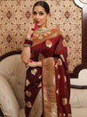 Banarasi Soft Silk Sarees With Blouse